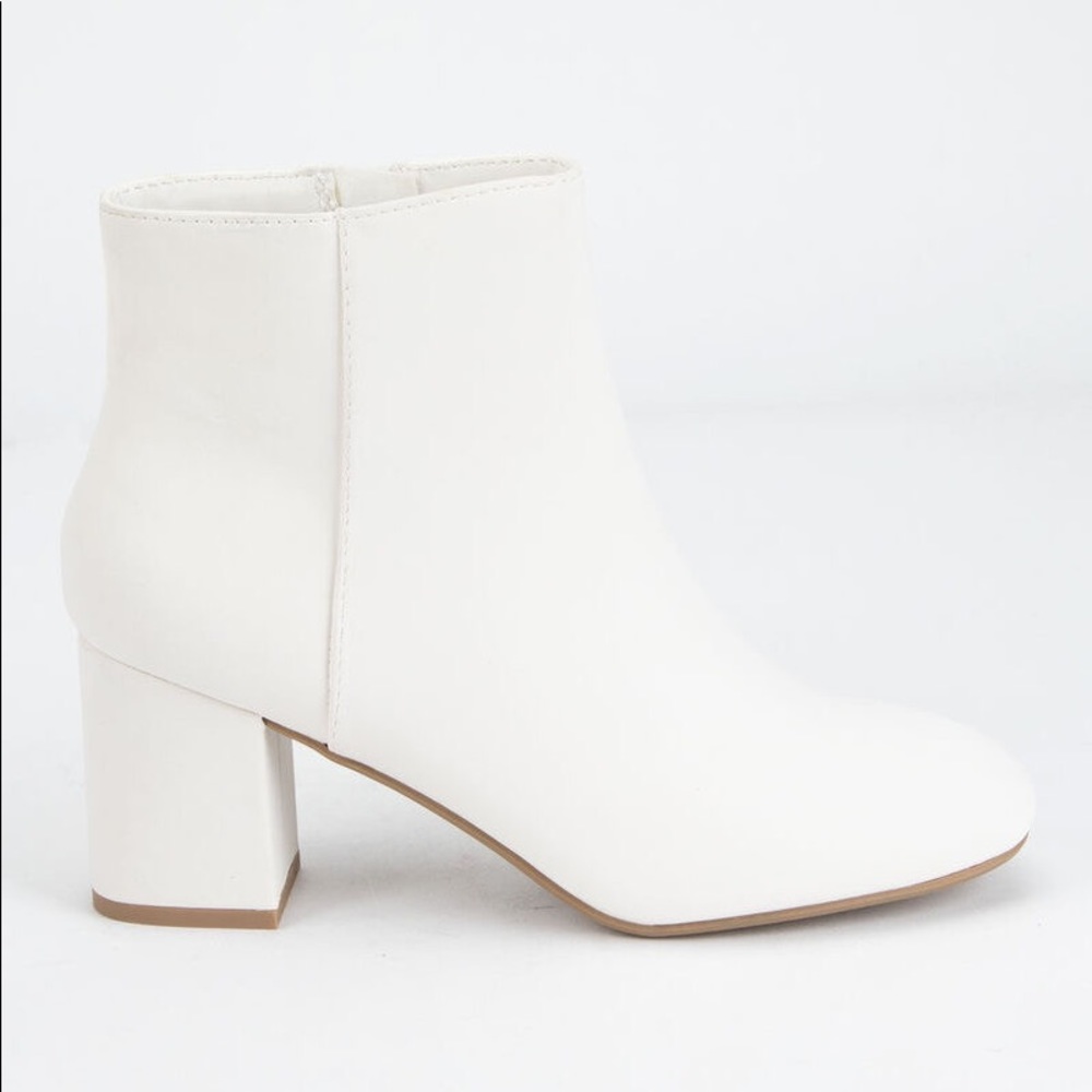 White snake ankle bootie